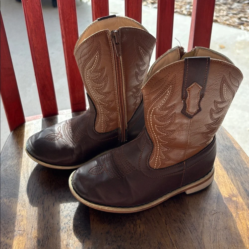 Brown Cowboy Boots for Kids - Picture 3 of 5